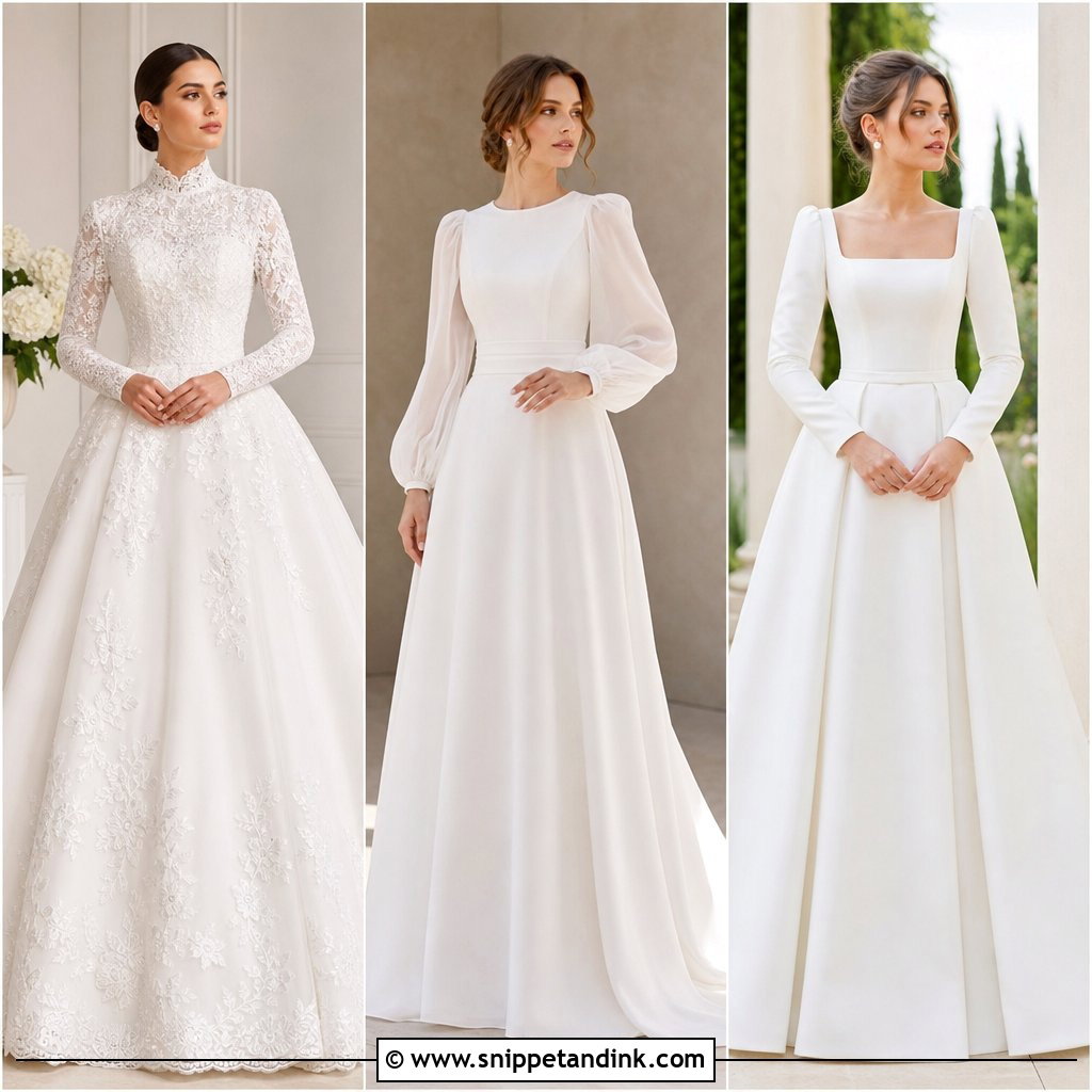 30 Modest Wedding Dresses with Sleeves