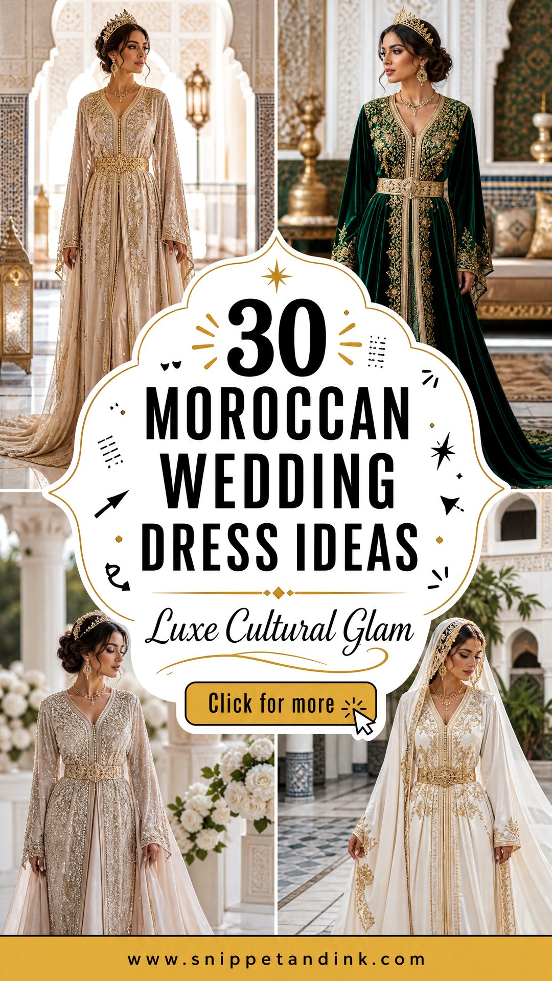 30 Moroccan Wedding Dress Ideas for a Luxe Cultural Look - 30 Moroccan Wedding Dress Ideas for a Luxe Cultural Look