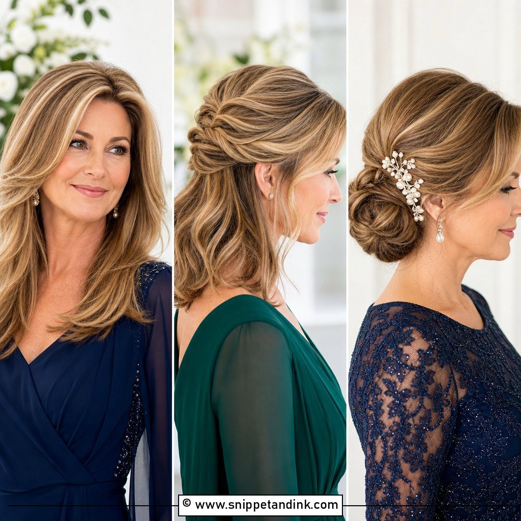 30 Mother of Bride Hairstyles for a Graceful Wedding Look