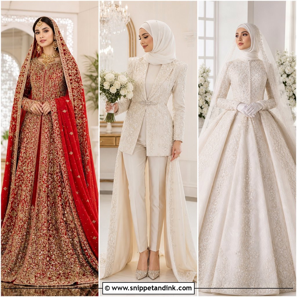 30 Muslim Bridal Dress Ideas