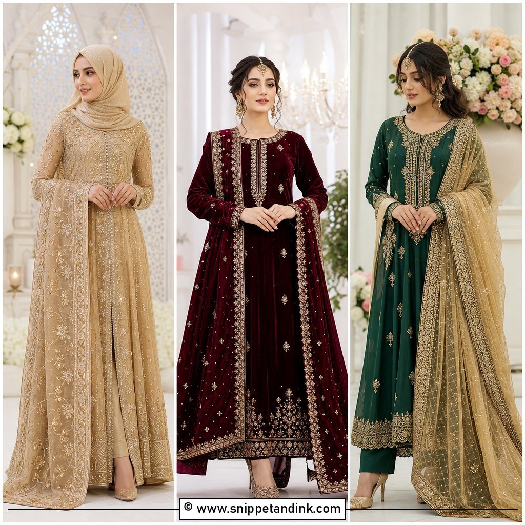 30 Muslim Nikah Dresses for Graceful Modern Brides Today