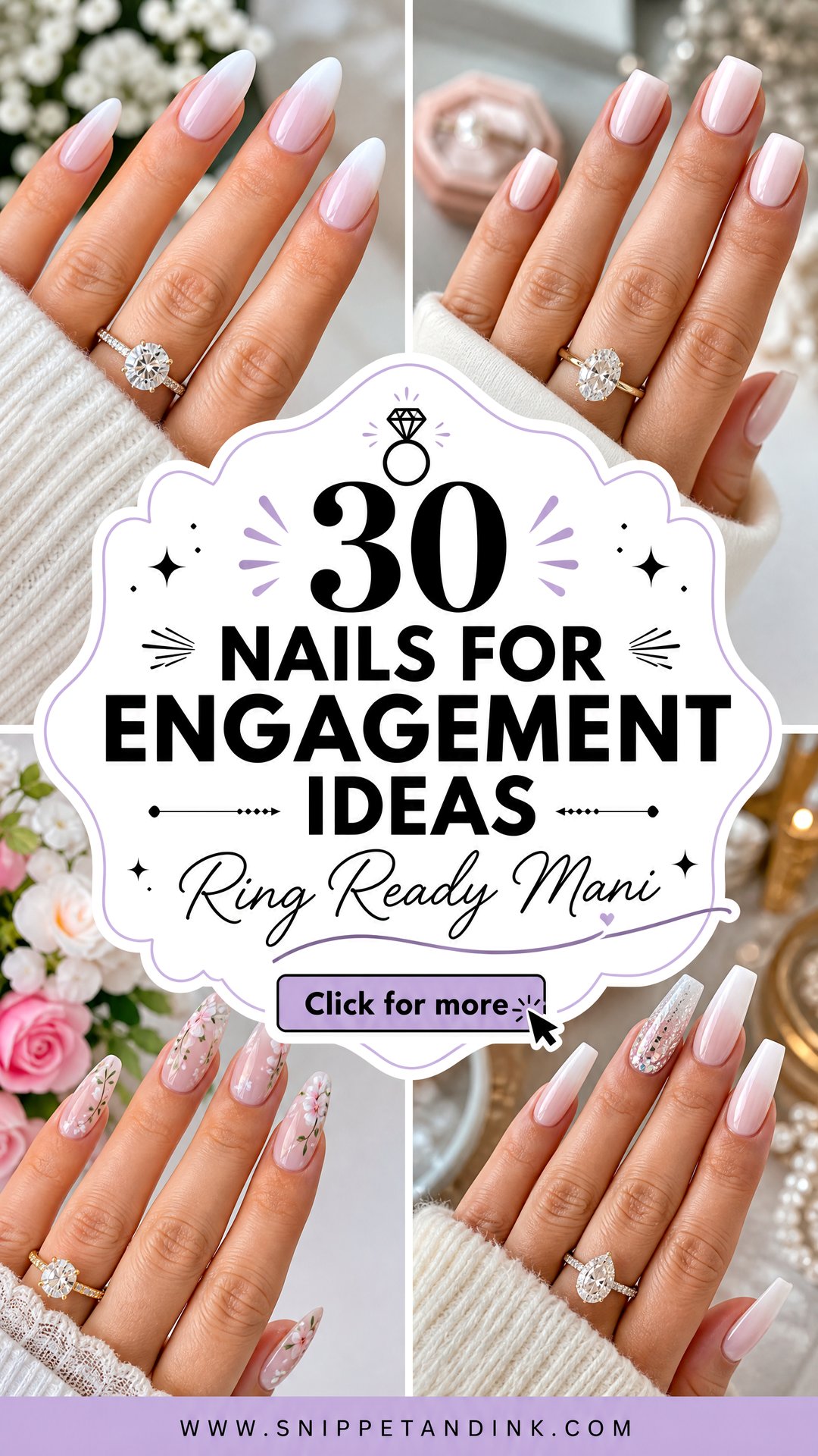30 Nails for Engagement Ideas for a Ring-Ready Manicure - 30 Nails for Engagement Ideas for a Ring-Ready Manicure