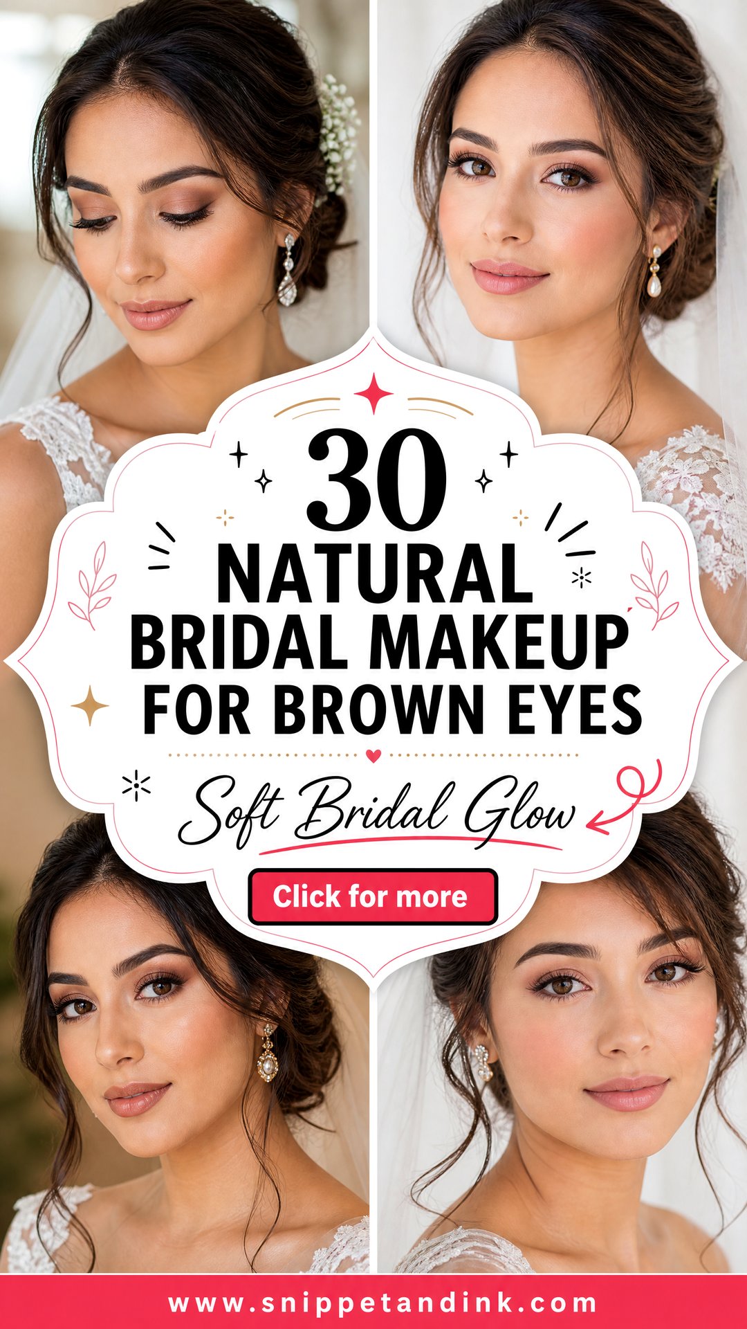 30 Natural Bridal Makeup for Brown Eyes for a Soft Glow - 30 Natural Bridal Makeup for Brown Eyes for a Soft Glow