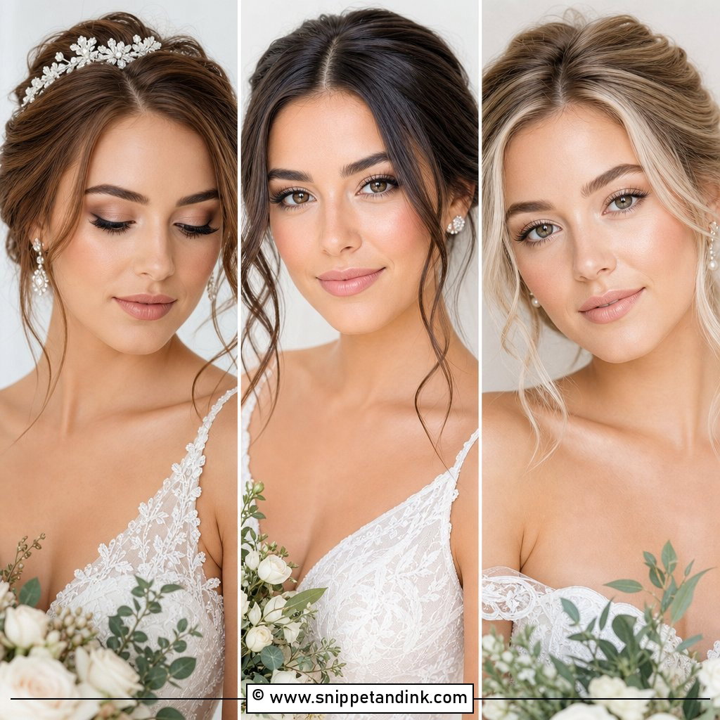 30 Natural Bridal Makeup for Brown Eyes for a Soft Glow