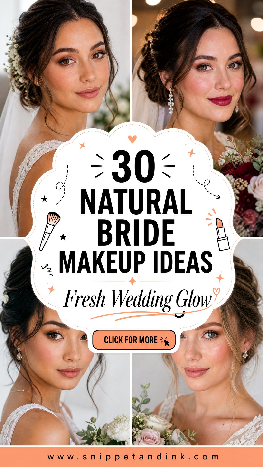 30 Natural Bride Makeup Ideas for a Fresh Wedding Glow - 30 Natural Bride Makeup Ideas for a Fresh Wedding Glow