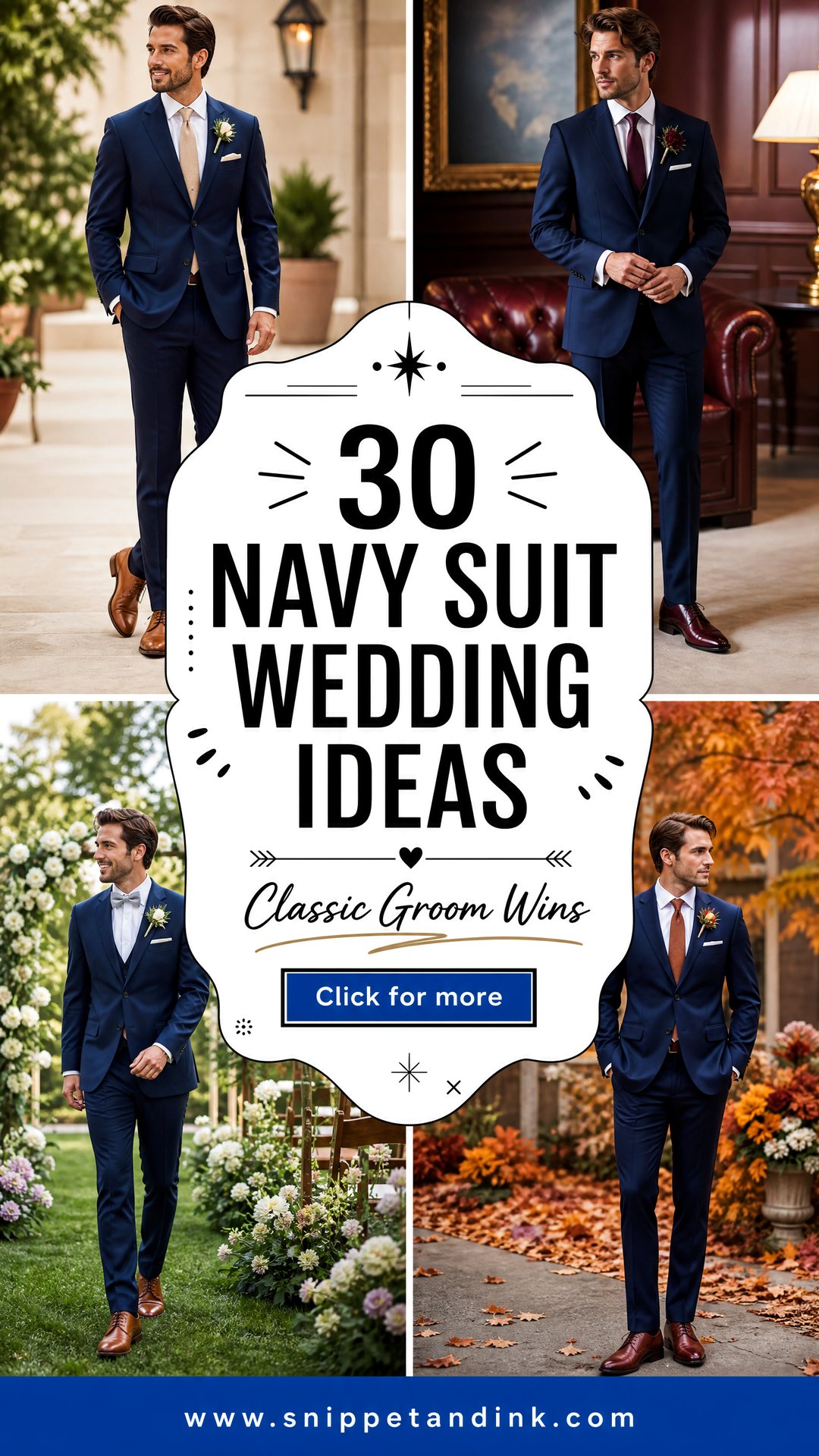 30 Navy Suit Wedding Ideas for Classic Groom Style That Wins - 30 Navy Suit Wedding Ideas for Classic Groom Style That Wins