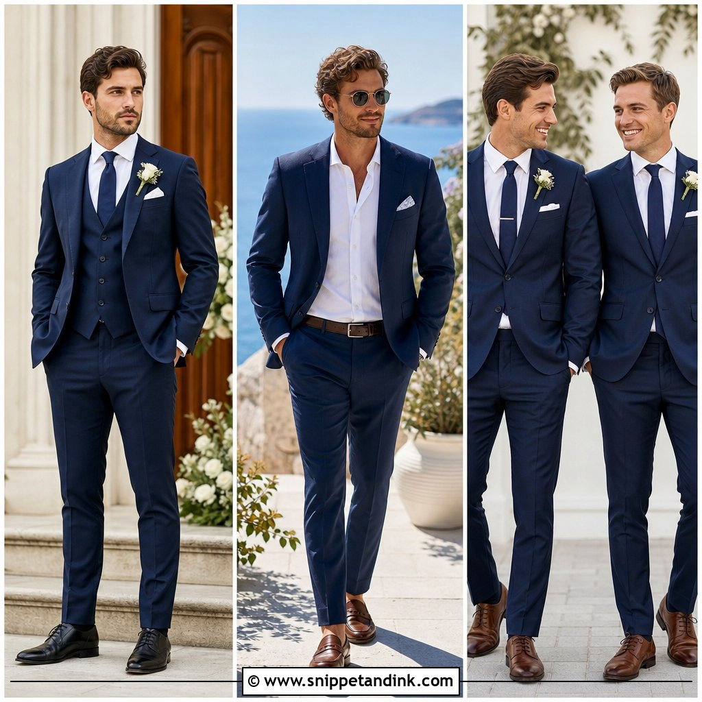 30 Navy Suit Wedding Ideas