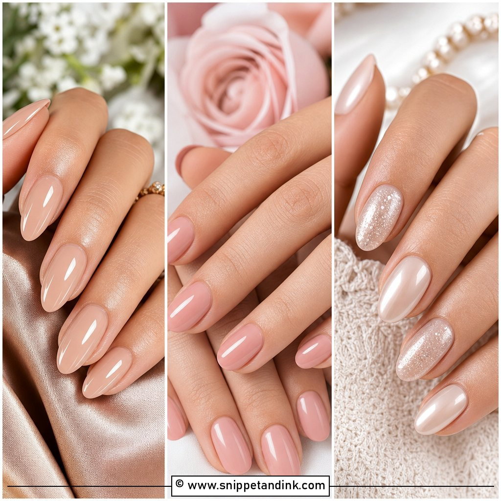 30 Neutral Bridesmaid Wedding Nails for Chic Bridal Parties