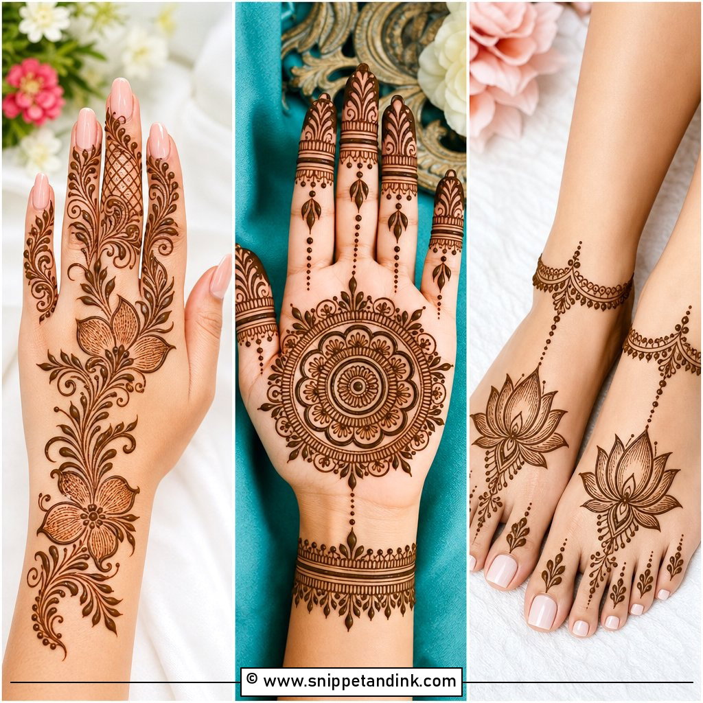 30 New Trending Mehndi Designs for Fresh Festive Style