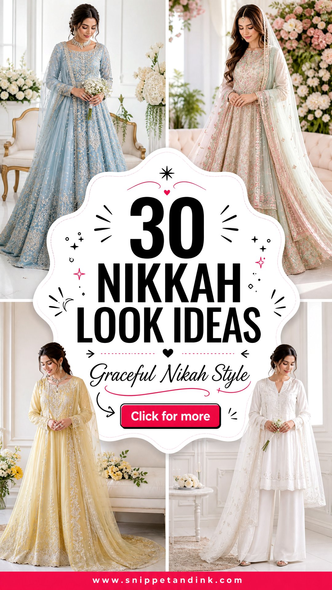 30 Nikkah Look Ideas for a Graceful and Memorable Ceremony - 30 Nikkah Look Ideas for a Graceful and Memorable Ceremony