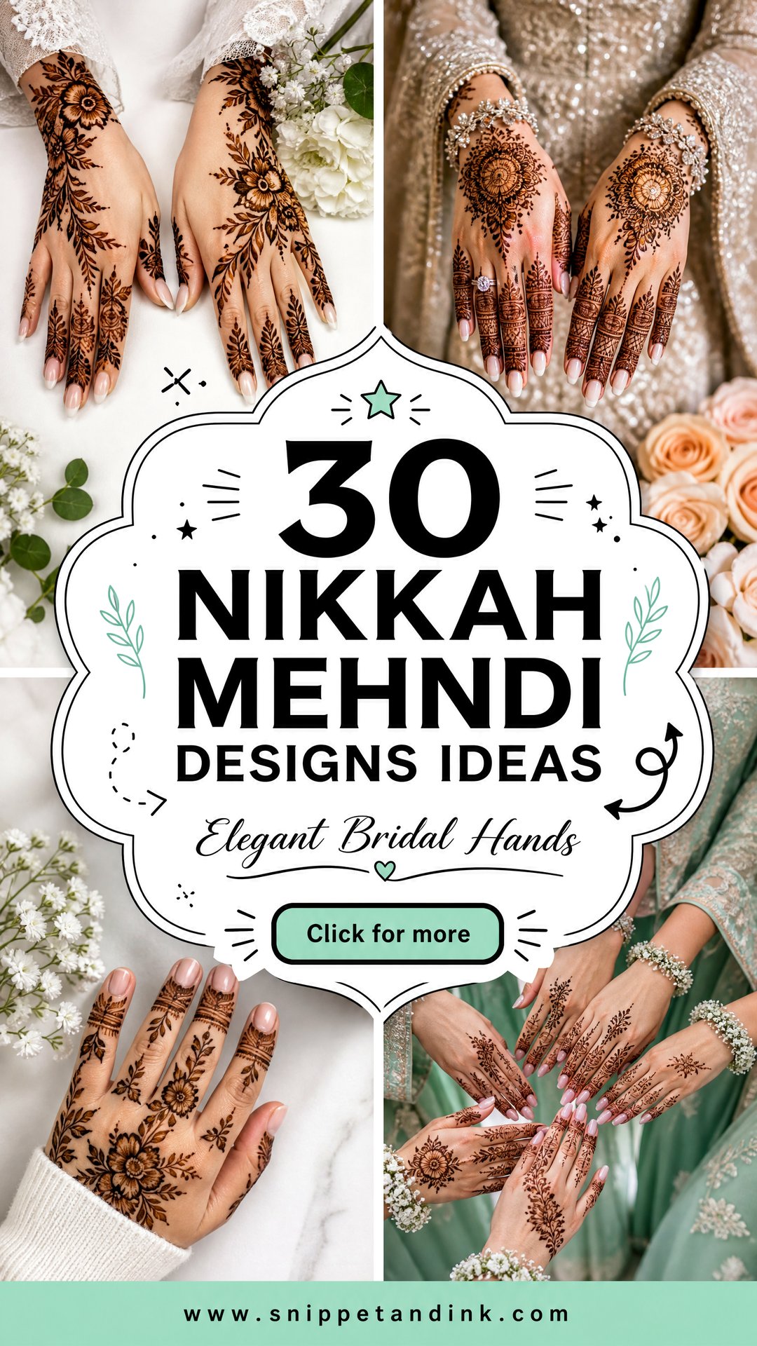 30 Nikkah Mehndi Designs for Elegant Bridal Hands Today - 30 Nikkah Mehndi Designs for Elegant Bridal Hands Today