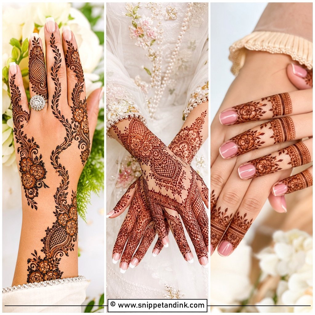 30 Nikkah Mehndi Designs for Elegant Bridal Hands Today