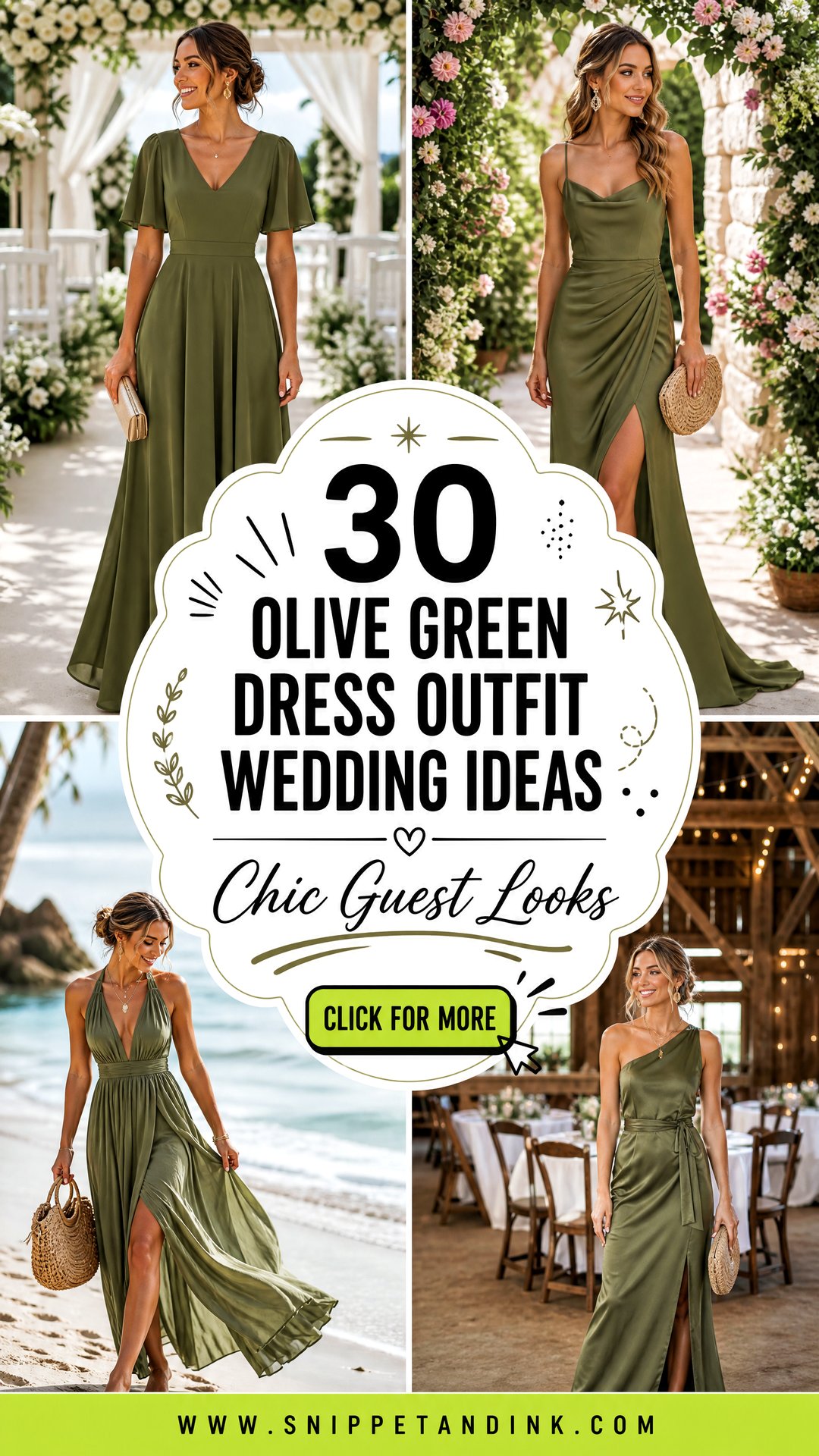 30 Olive Green Dress Outfit Wedding Ideas for Chic Guests - 30 Olive Green Dress Outfit Wedding Ideas for Chic Guests