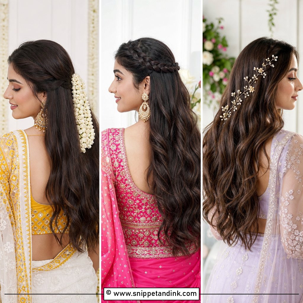 30 Open Hairstyles for Engagement Looks With Soft Glam