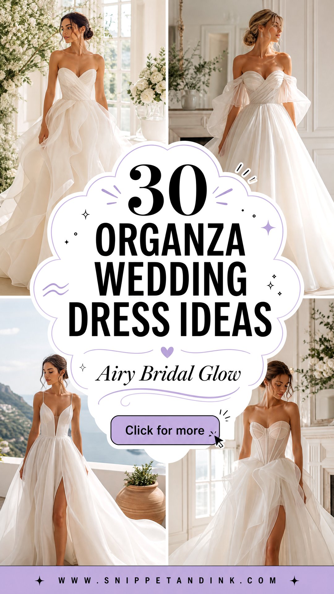 30 Organza Wedding Dress Ideas for an Airy Bridal Glow - 30 Organza Wedding Dress Ideas for an Airy Bridal Glow