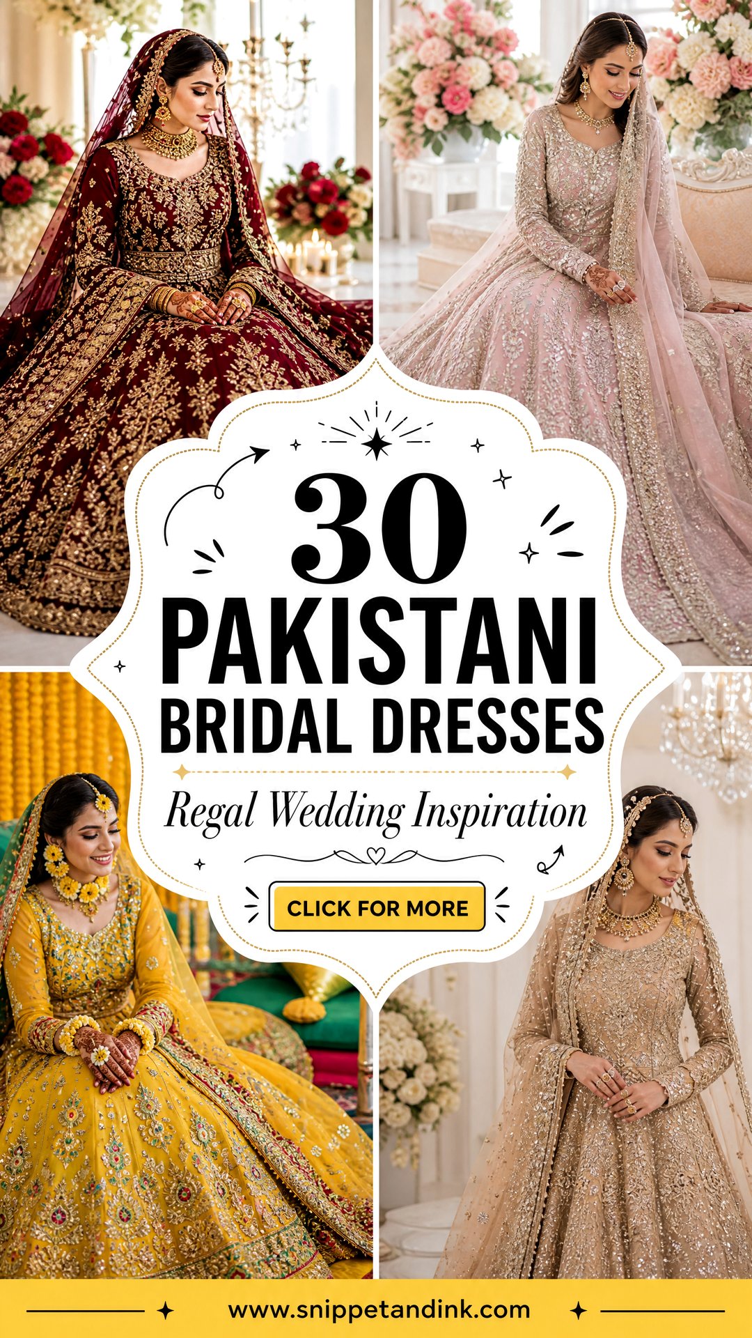 30 Pakistani Bridal Dresses for Regal Wedding Inspiration - 30 Pakistani Bridal Dresses for Regal Wedding Inspiration
