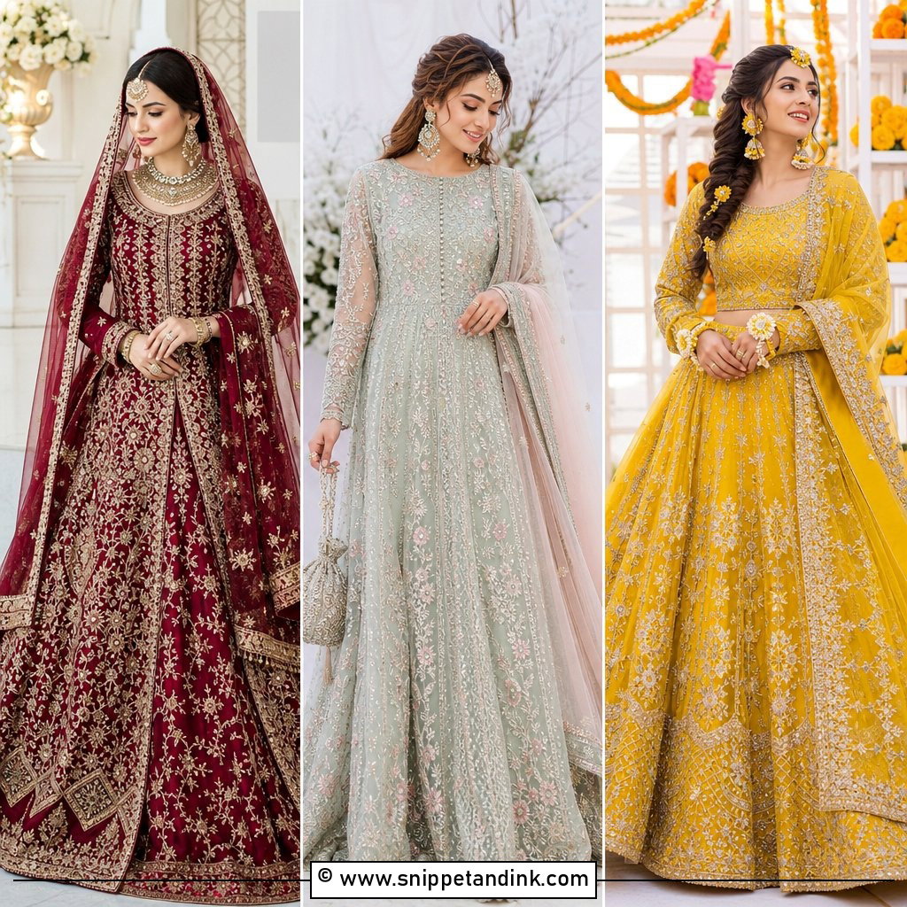 30 Pakistani Bridal Dresses for Regal Wedding Inspiration