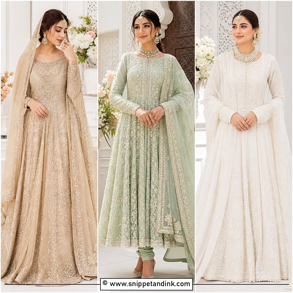 30 Pakistani Nikkah Dress Ideas for a Graceful Bridal Look