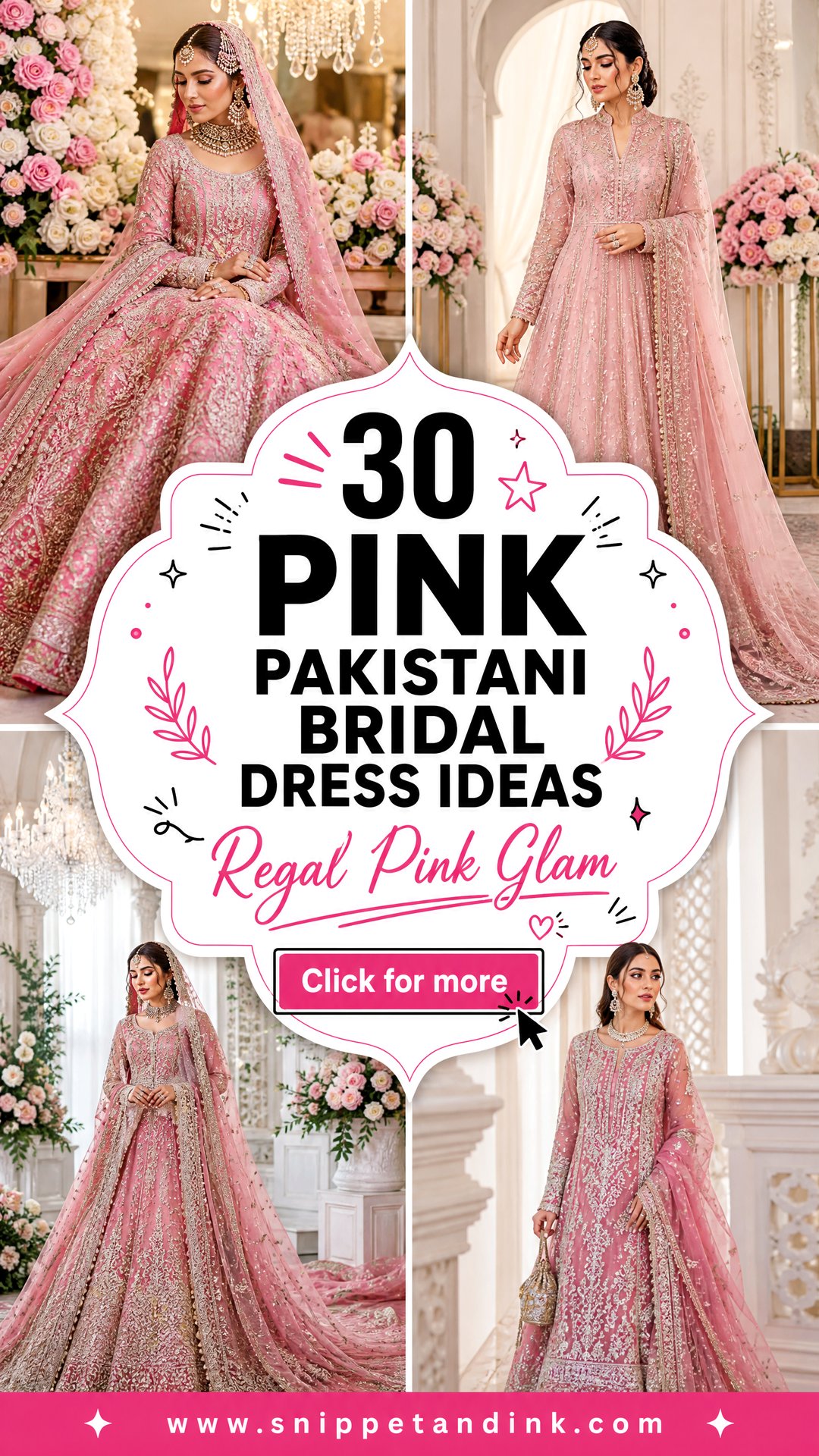 30 Pink Pakistani Bridal Dress Ideas for Regal Wedding Style - 30 Pink Pakistani Bridal Dress Ideas for Regal Wedding Style
