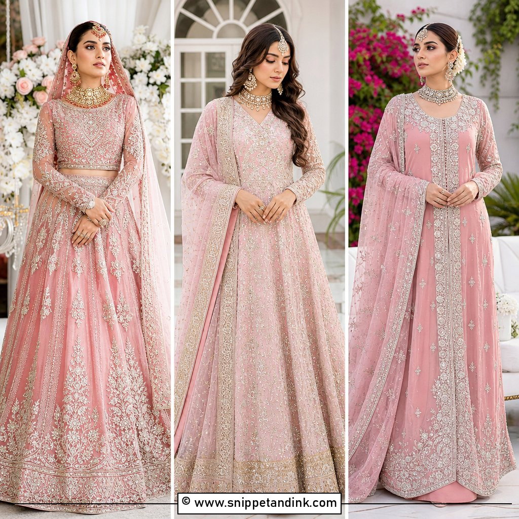 30 Pink Pakistani Bridal Dress Ideas for Regal Wedding Style