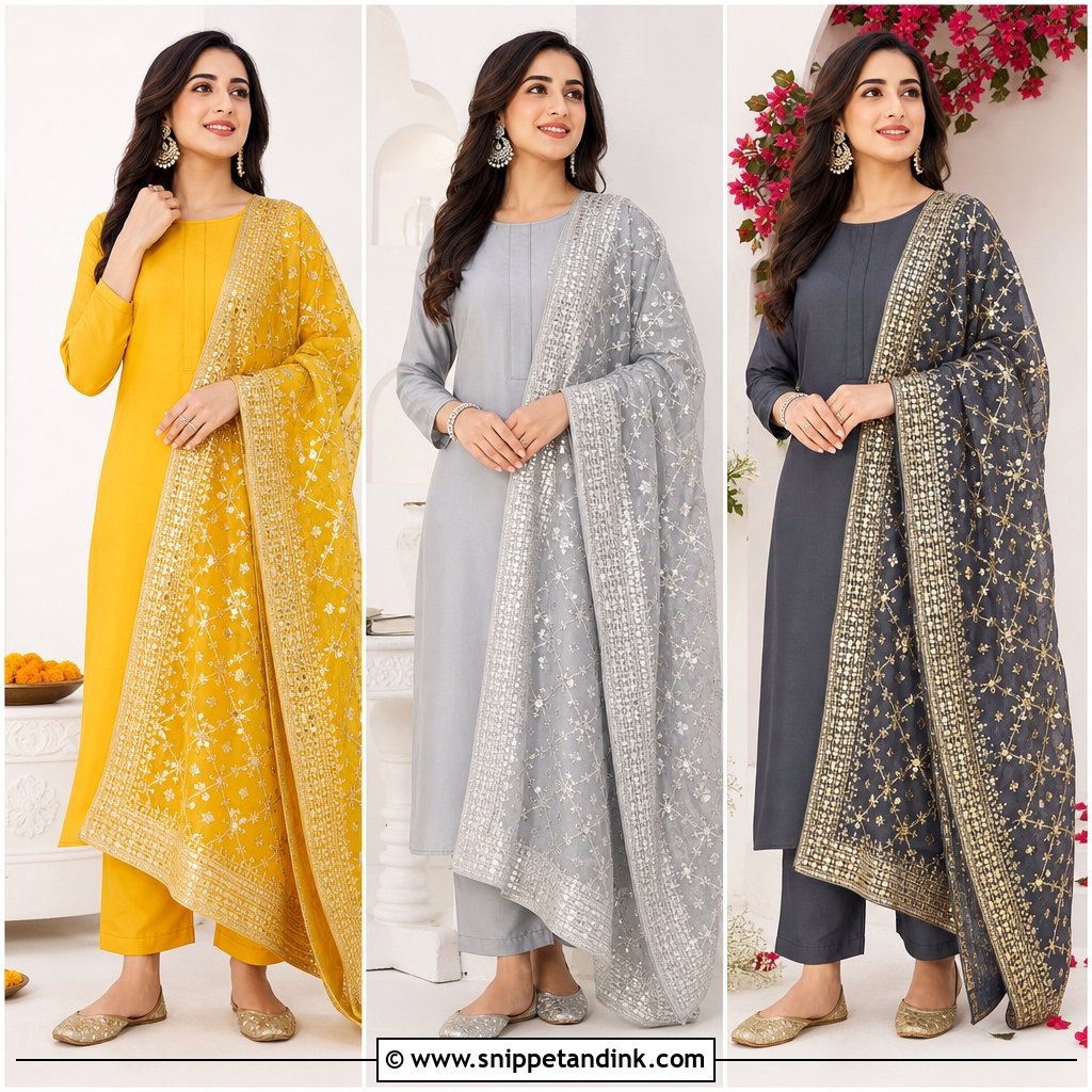 30 Plain Suit with Heavy Dupatta Ideas