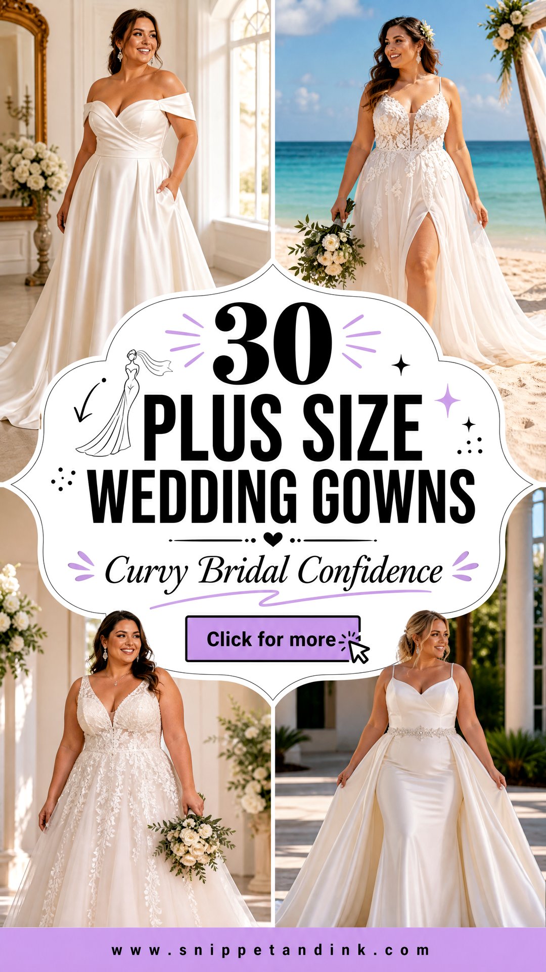 30 Plus Size Wedding Gowns for Confident Curvy Brides - 30 Plus Size Wedding Gowns for Confident Curvy Brides