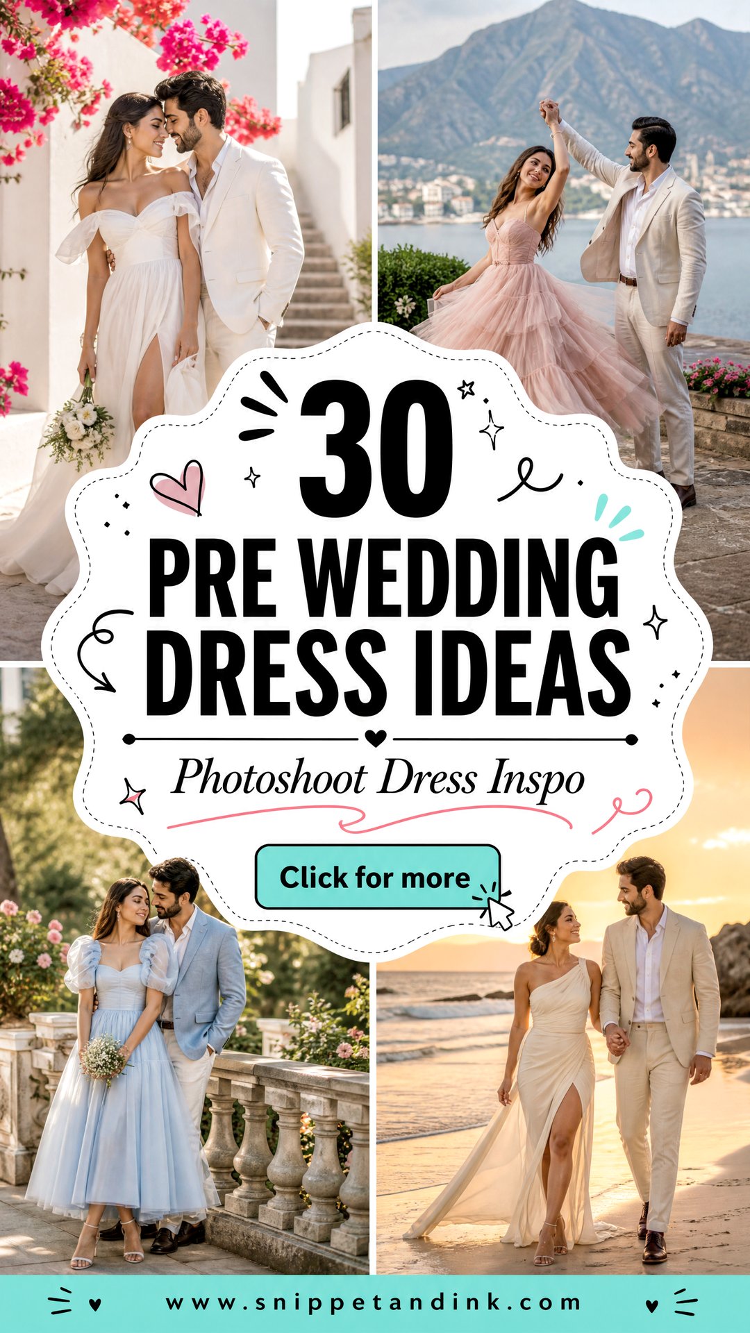 30 Pre Wedding Dress Ideas for Stunning Photoshoots - 30 Pre Wedding Dress Ideas for Stunning Photoshoots