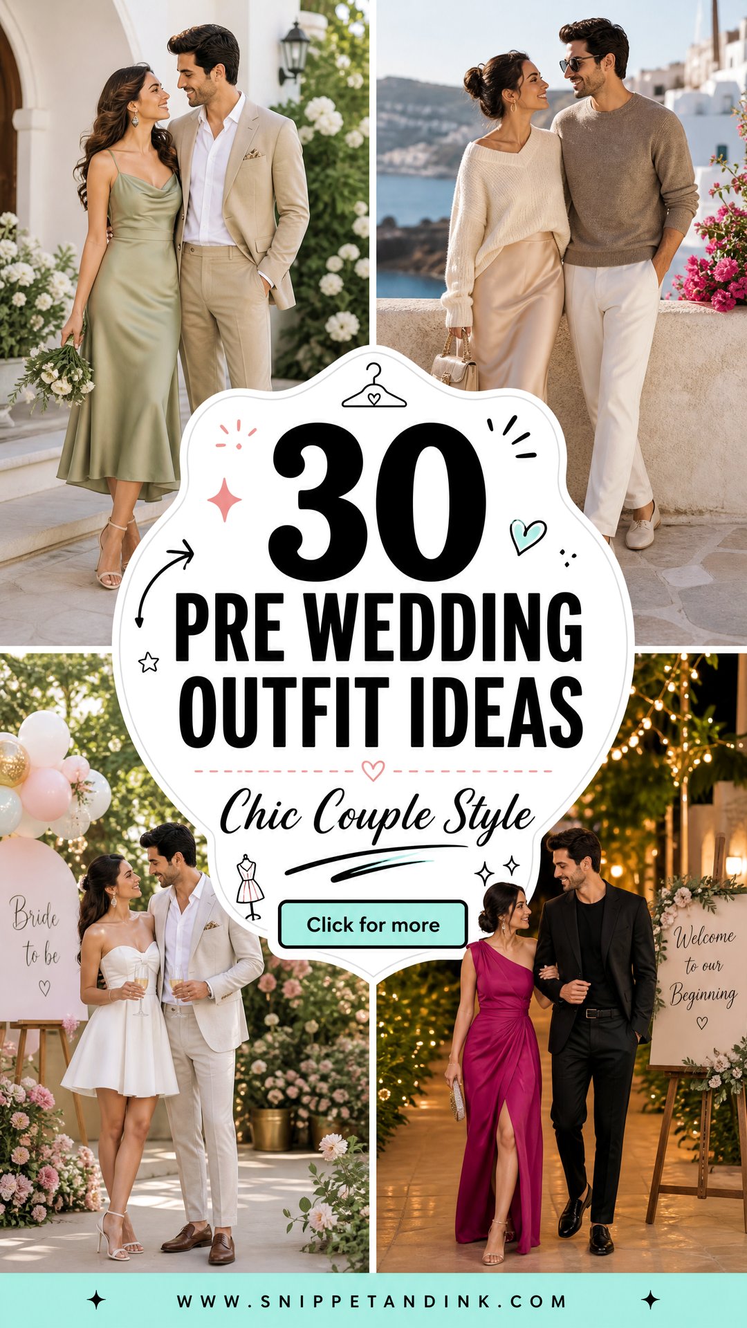 30 Pre Wedding Outfit Ideas for Stylish Couples - 30 Pre Wedding Outfit Ideas for Stylish Couples