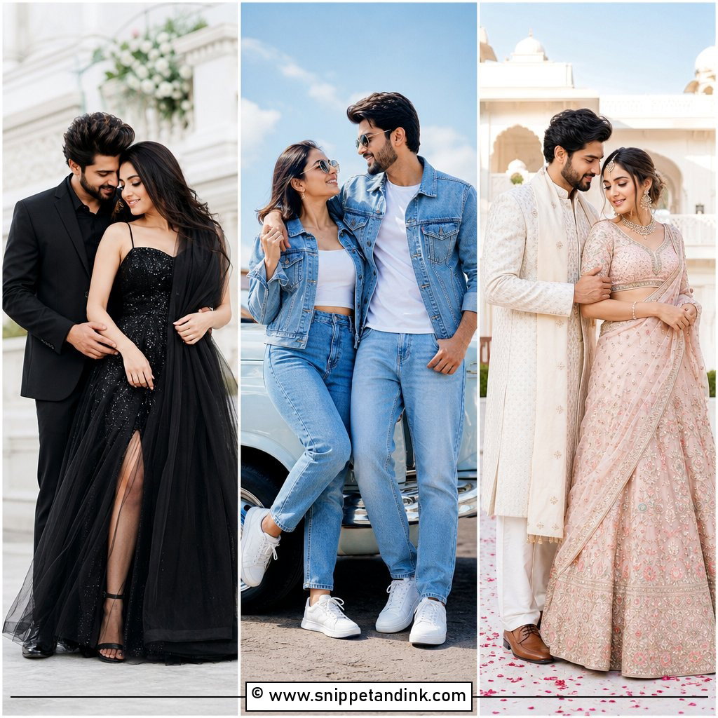 30 Pre Wedding Shoot Outfit Ideas for Picture-Perfect Style