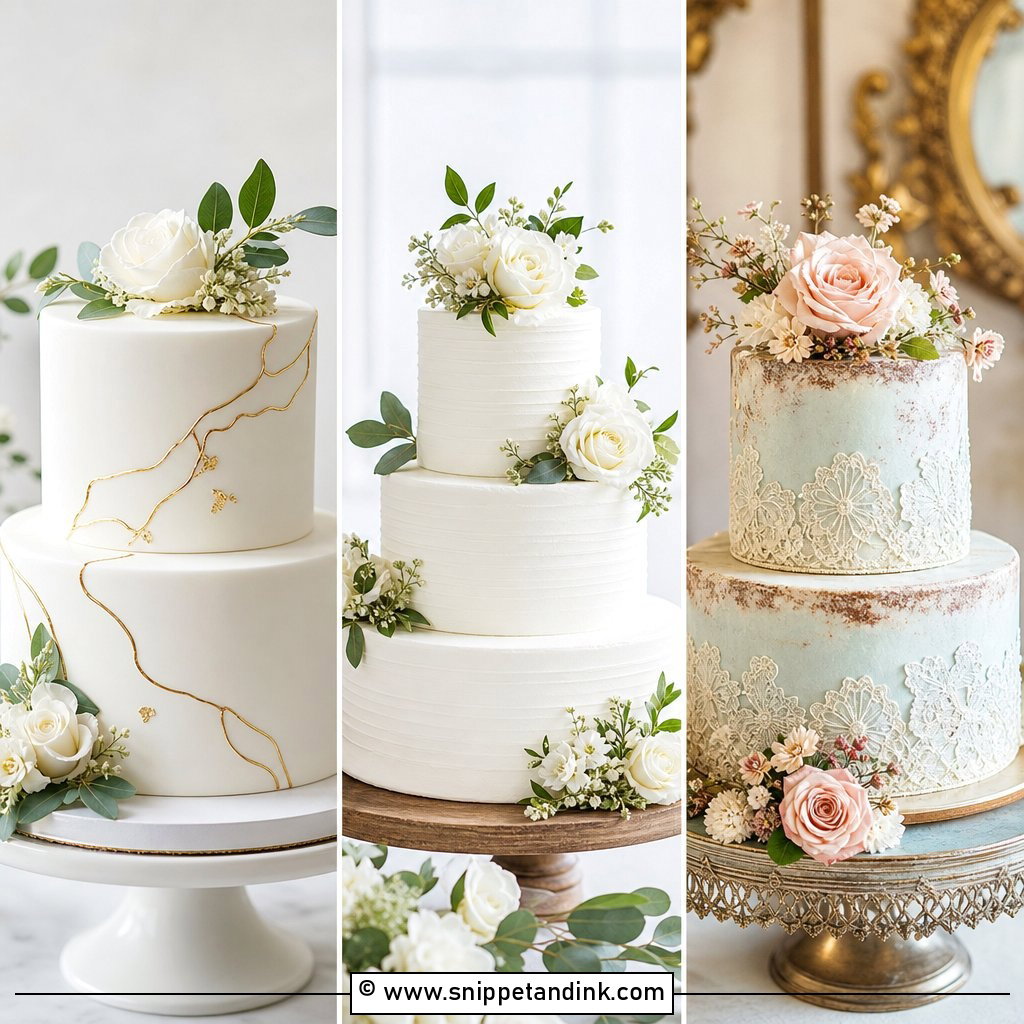 30 Pretty Cake Ideas for Wedding Days With Sweet Style
