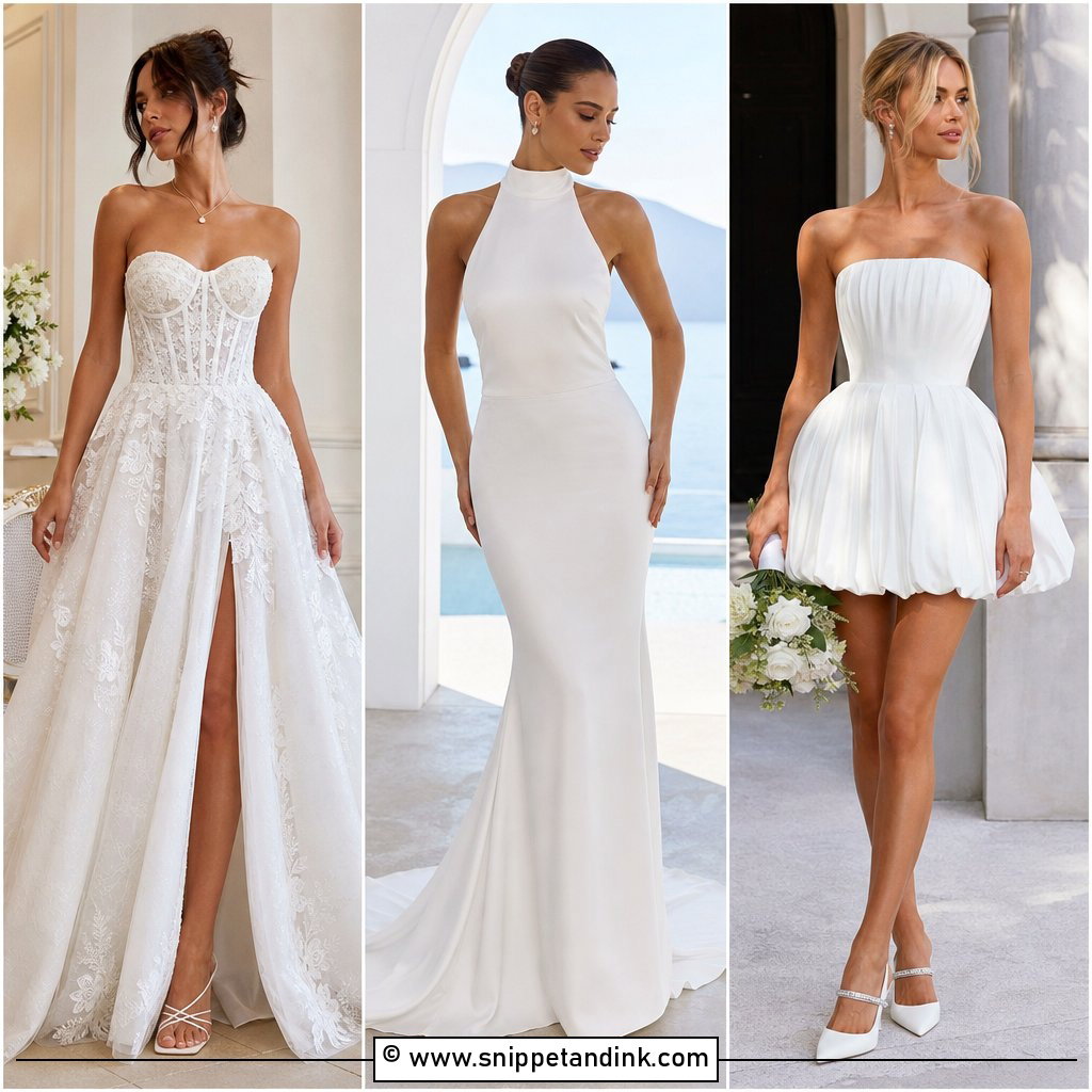 30 Pretty Wedding Dresses for Romantic Bridal Inspiration