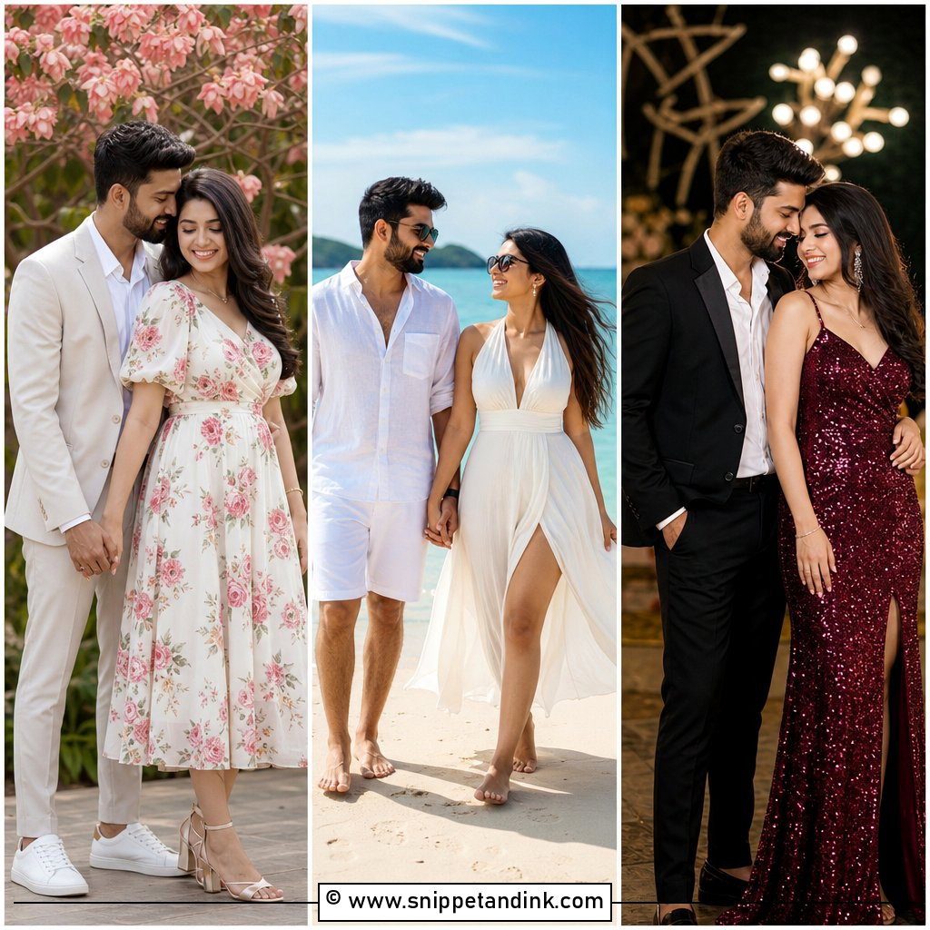 30 Prewedding Outfit Ideas for Stylish Couple Photo Shoots