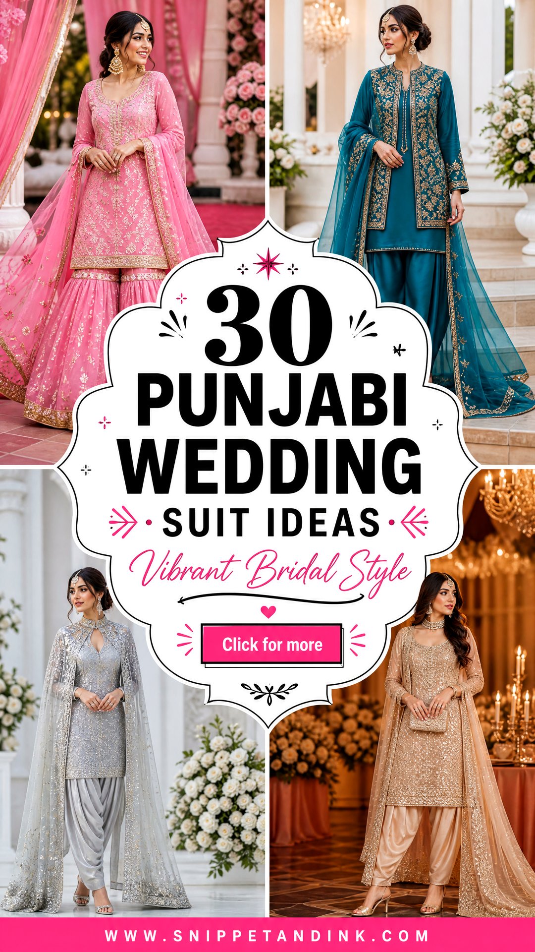 30 Punjabi Wedding Suit Ideas for Vibrant Bridal Style - 30 Punjabi Wedding Suit Ideas for Vibrant Bridal Style