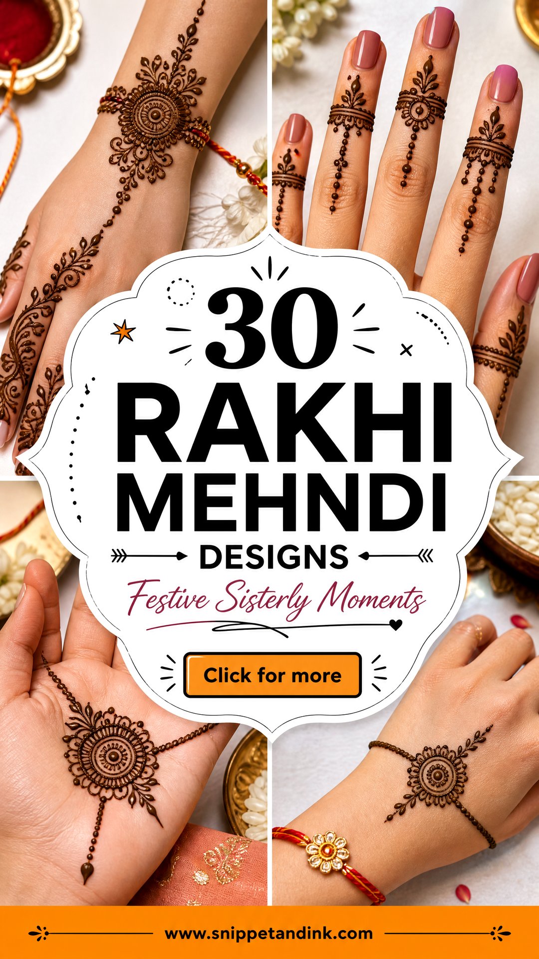 30 Rakhi Mehndi Designs for Festive Sisterly Moments - 30 Rakhi Mehndi Designs for Festive Sisterly Moments
