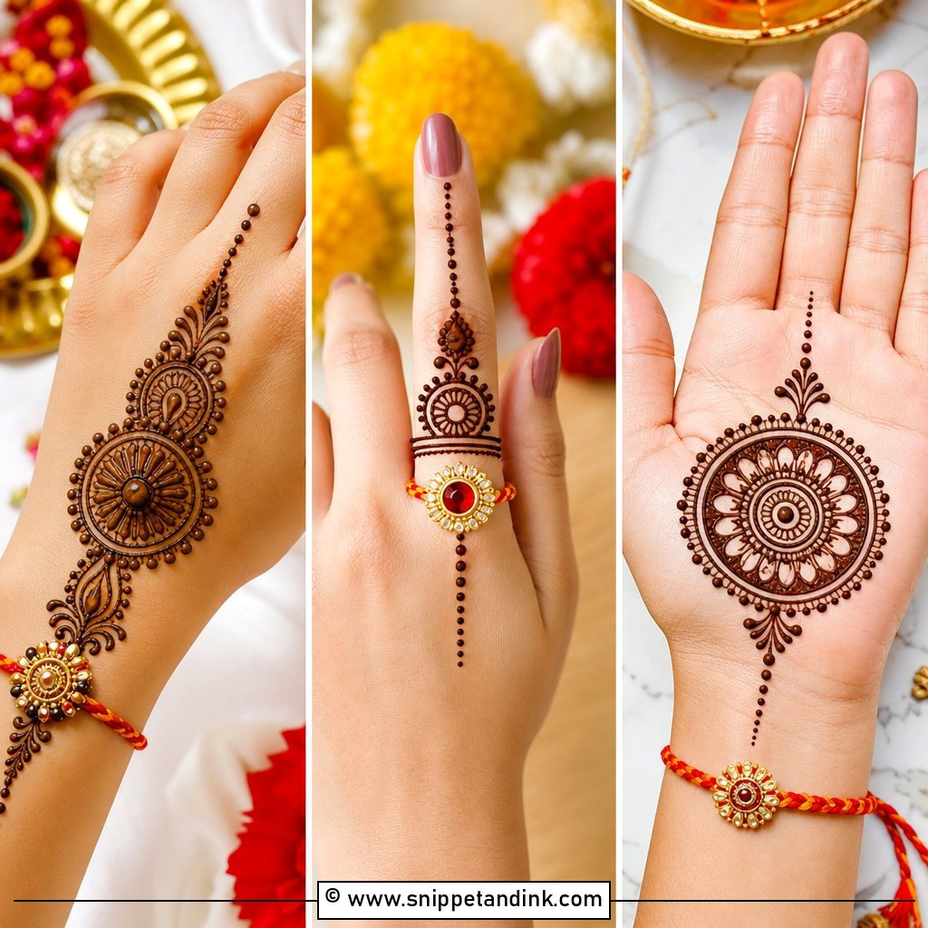 30 Rakhi Mehndi Designs for Festive Sisterly Moments