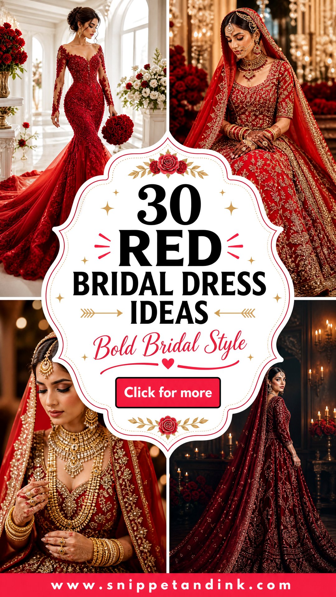 30 Red Bridal Dress Ideas for Bold Wedding Style - 30 Red Bridal Dress Ideas for Bold Wedding Style