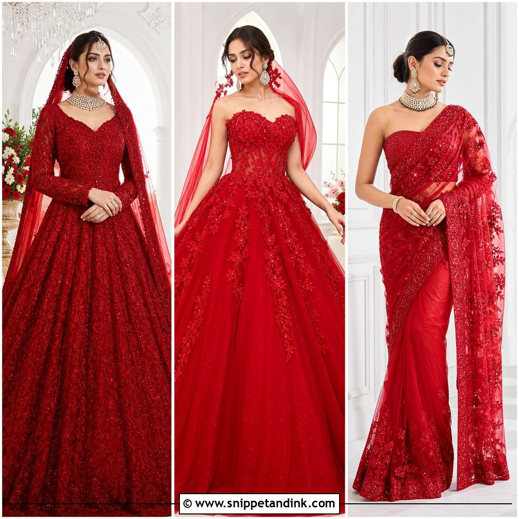 30 Red Bridal Dress Ideas