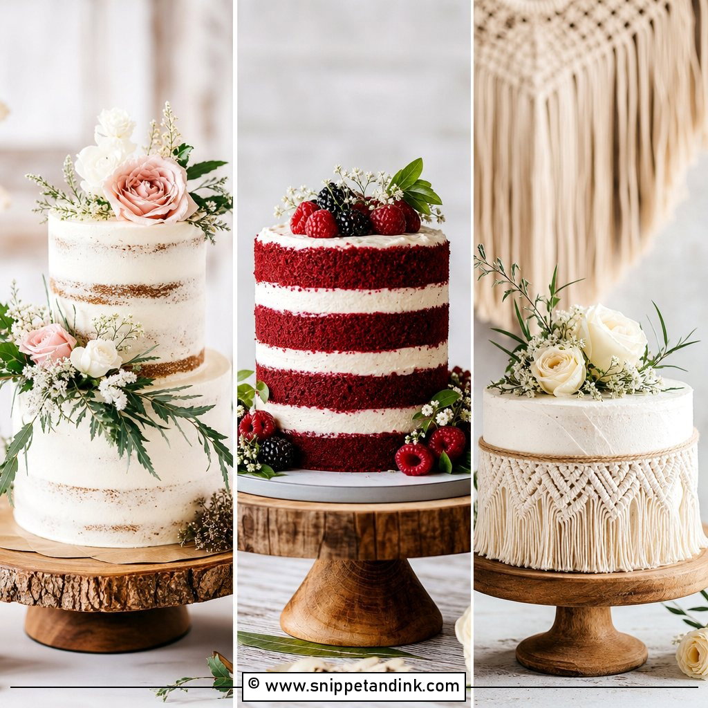 30 Rustic Cake Ideas for Wedding Charming Country Looks