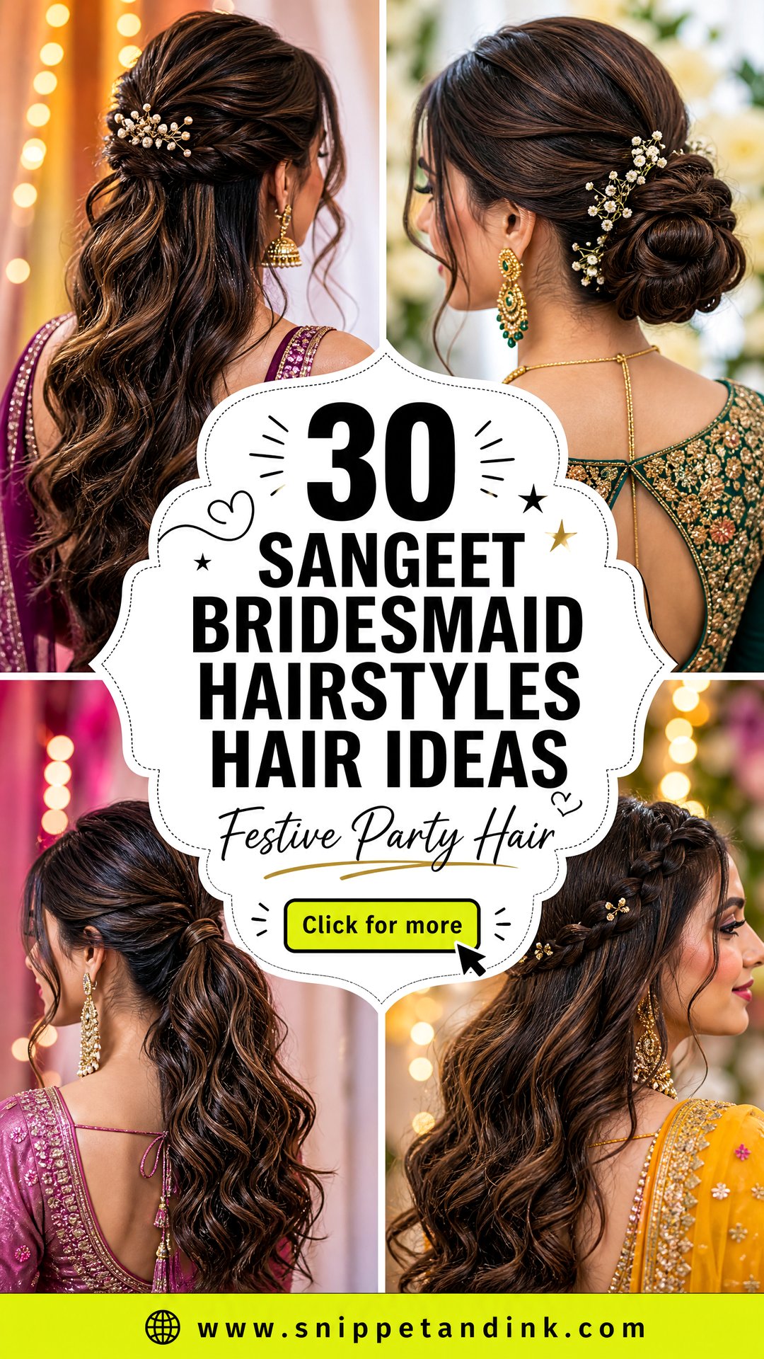 30 Sangeet Bridesmaid Hairstyles Hair for Festive Style - 30 Sangeet Bridesmaid Hairstyles Hair for Festive Style