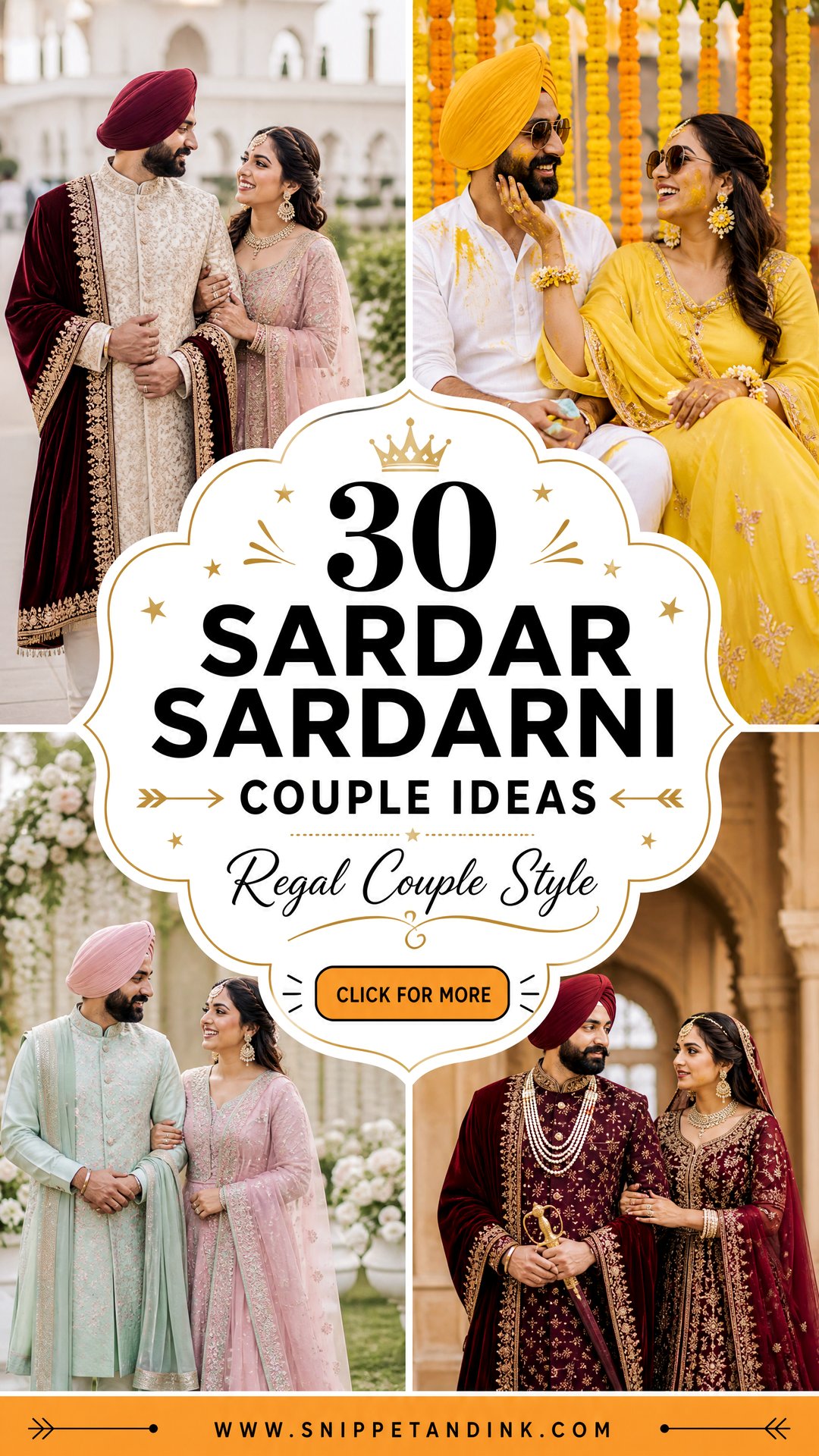 30 Sardar Sardarni Couple Ideas for Regal Wedding Style - 30 Sardar Sardarni Couple Ideas for Regal Wedding Style