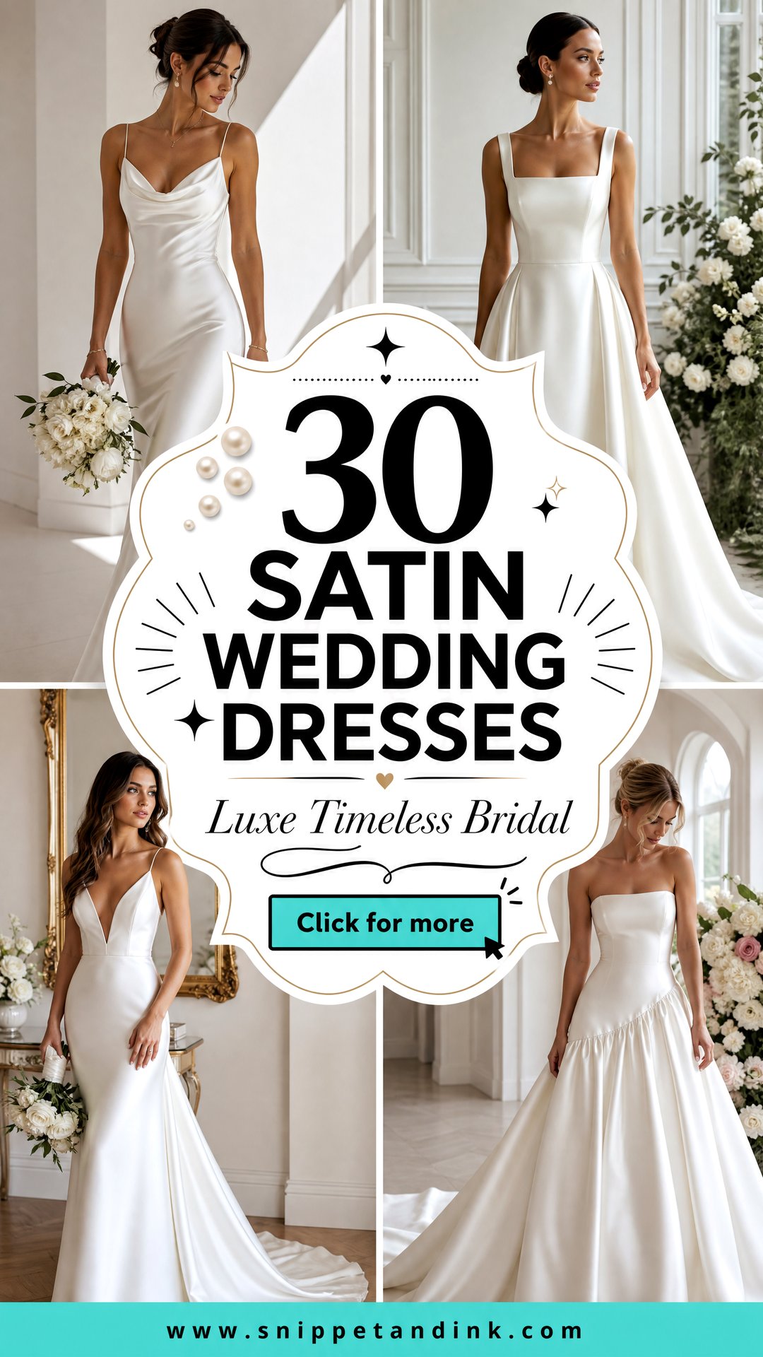 30 Satin Wedding Dresses for a Luxe Timeless Bridal Look - 30 Satin Wedding Dresses for a Luxe, Timeless Bridal Look