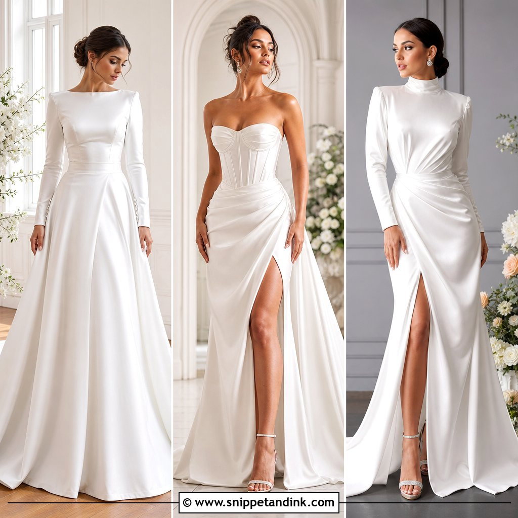 30 Satin Wedding Dresses