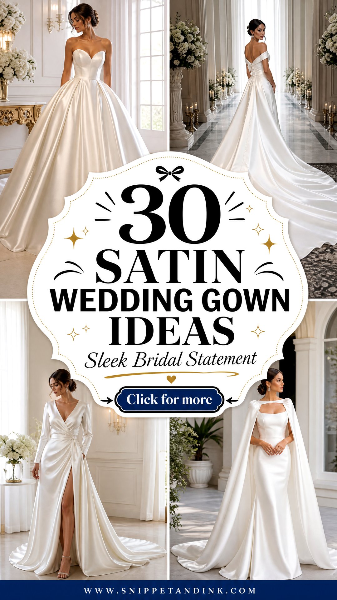 30 Satin Wedding Gown Ideas for a Sleek Bridal Statement - 30 Satin Wedding Gown Ideas for a Sleek Bridal Statement