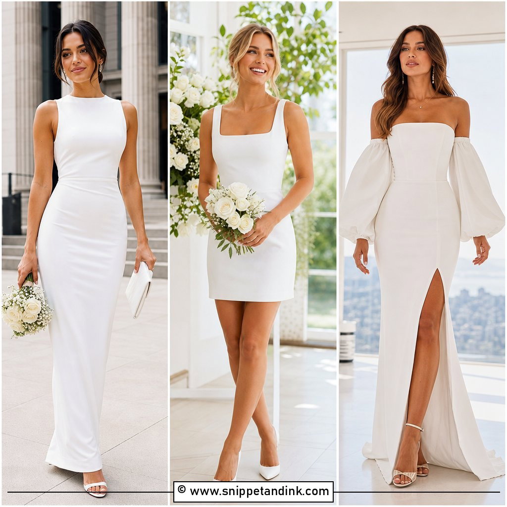 30 Sheath Wedding Dress Ideas For Sleek Bridal Style Today