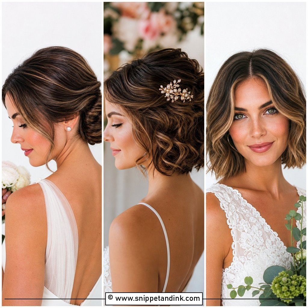 30 Short Bridal Hair Ideas for Chic Wedding-Day Beauty