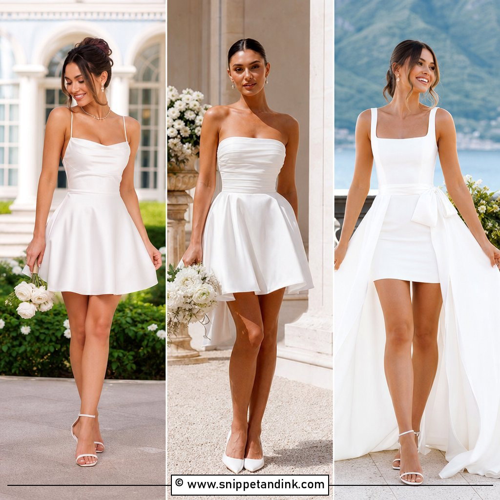 30 Short Wedding Dresses For Chic City Hall Brides Today