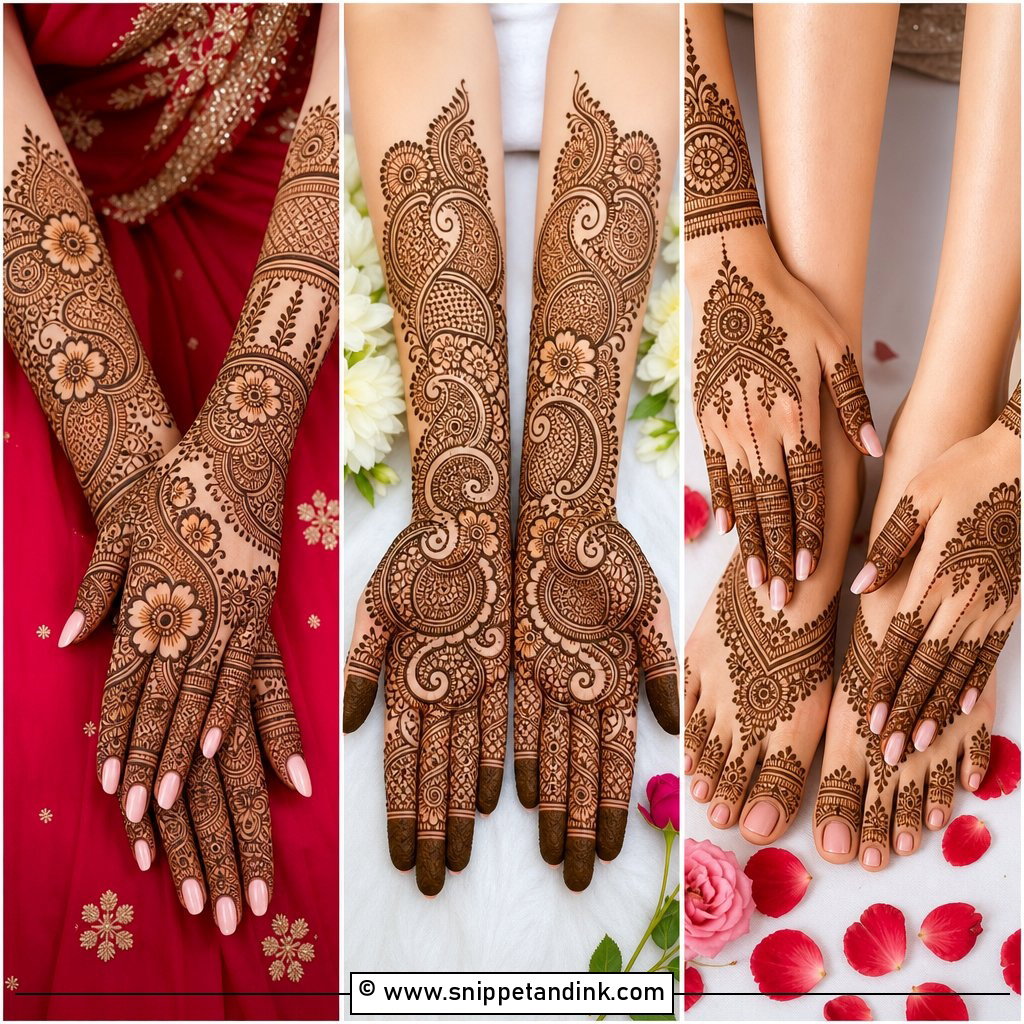 30 Simple Bridal Mehndi Designs for Timeless Wedding Beauty