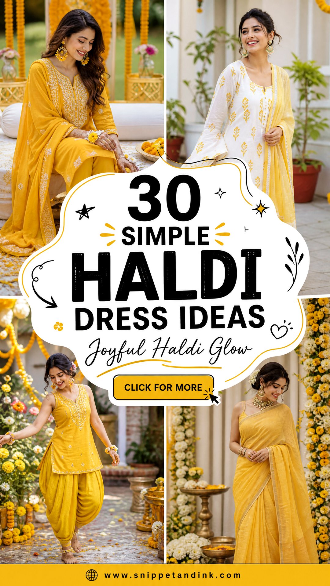 30 Simple Haldi Dress Ideas For Joyful Wedding Moments Today - 30 Simple Haldi Dress Ideas For Joyful Wedding Moments Today