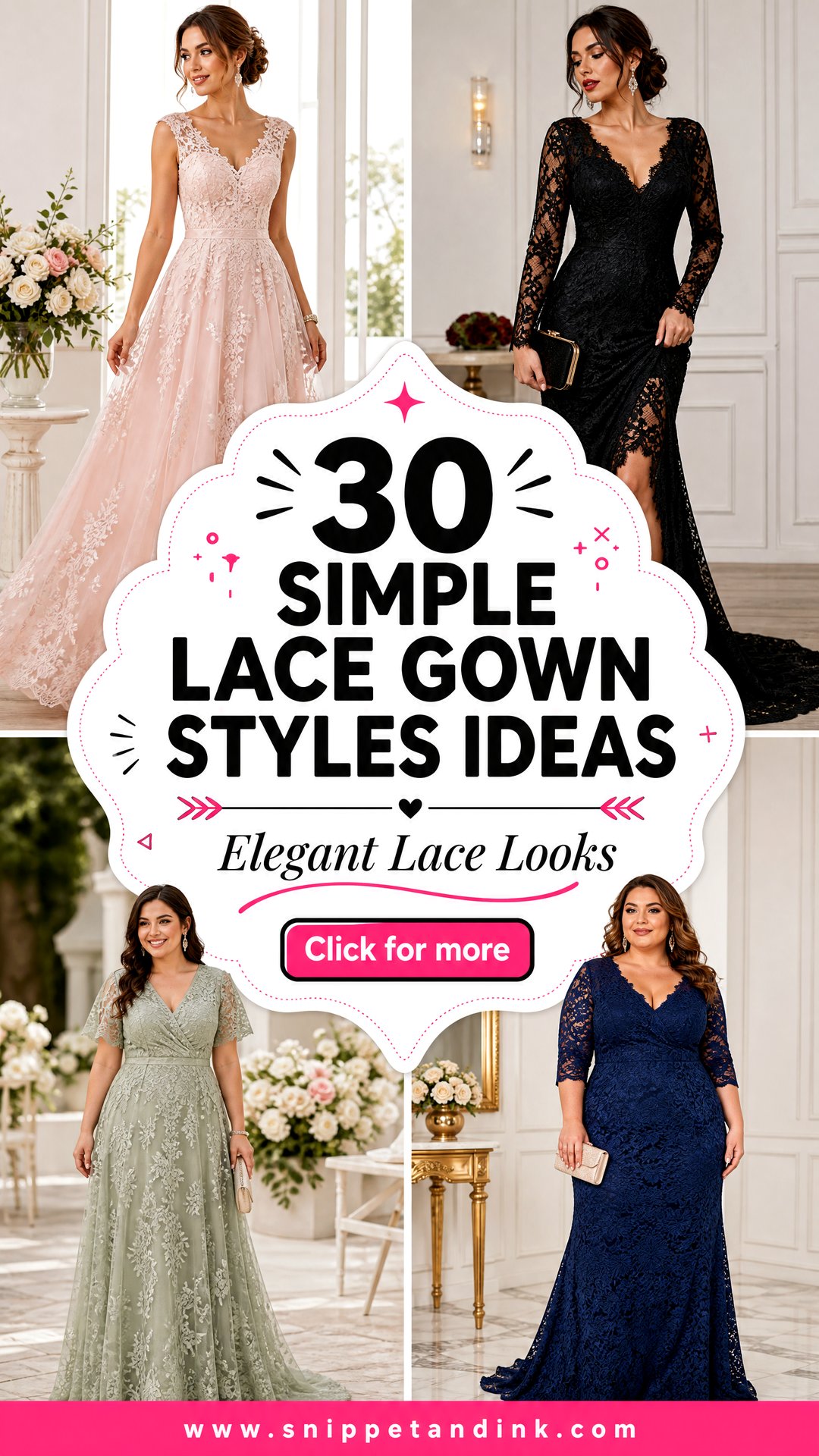 30 Simple Lace Gown Styles for Elegant Wedding Looks Today - 30 Simple Lace Gown Styles for Elegant Wedding Looks Today