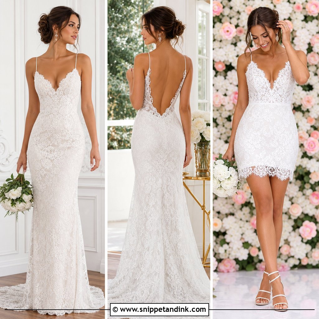 30 Simple Lace Wedding Dress Ideas
